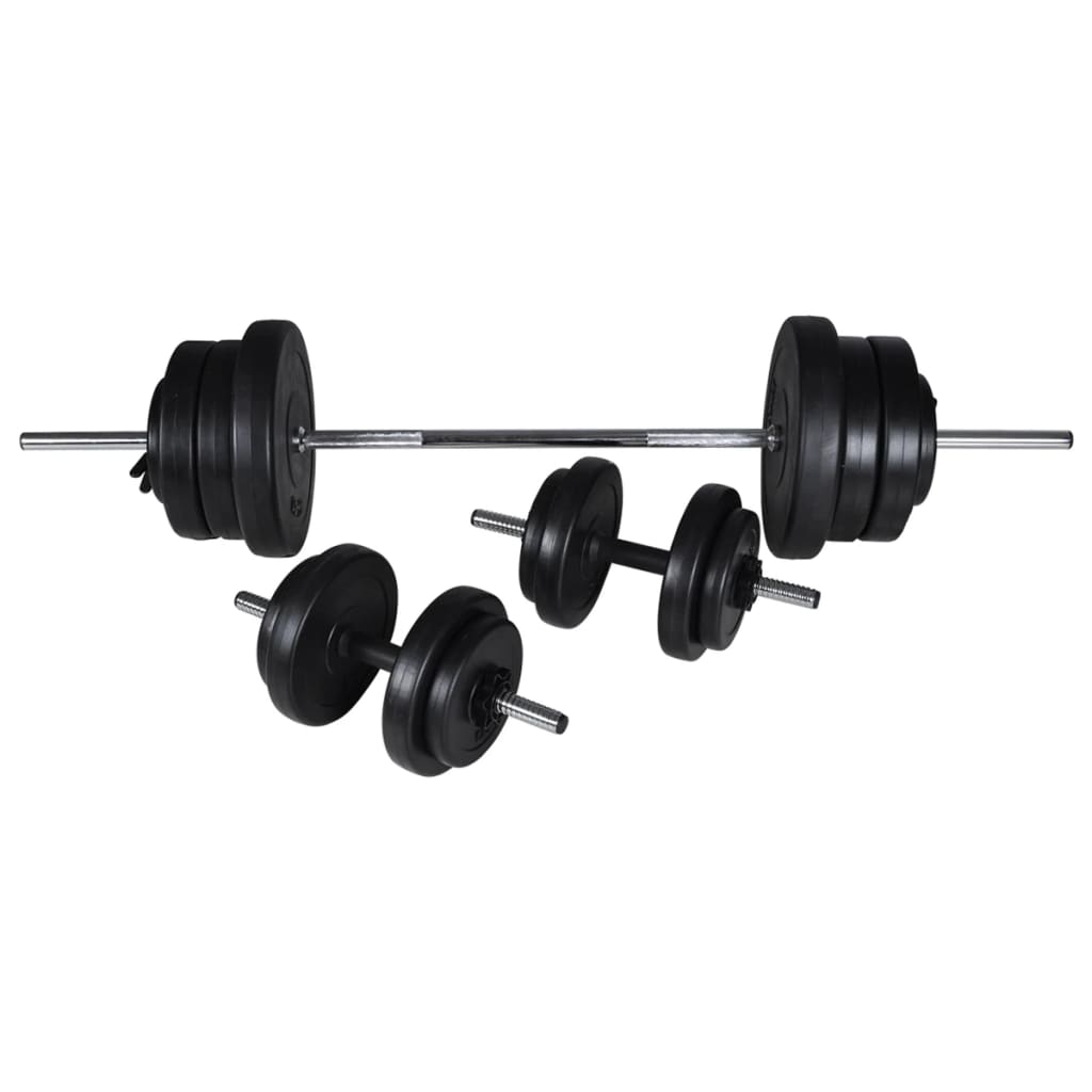 Klupa za vježbanje sa stalkom za utege i setom utega 60,5 kg