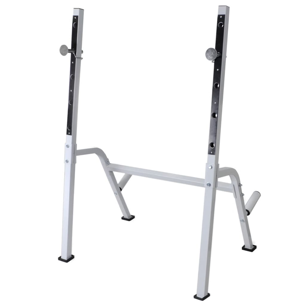 Klupa za vježbanje sa stalkom za utege i setom utega 60,5 kg
