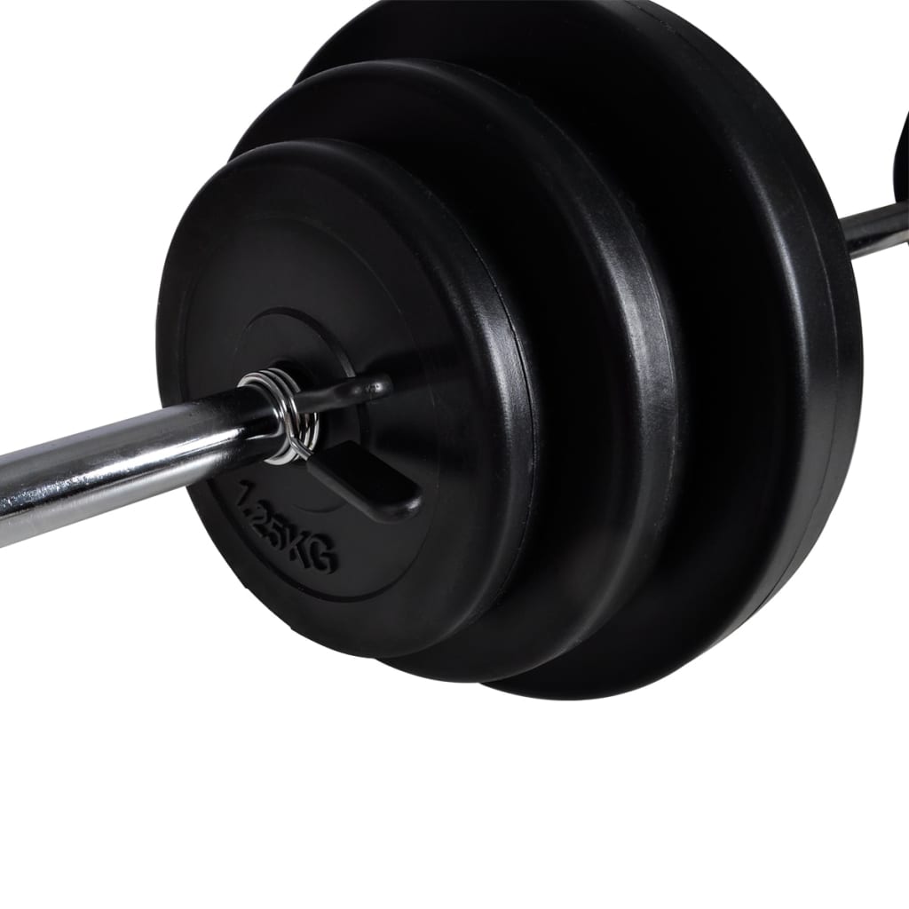 Klupa za dizanje utega sa stalkom i setom utega 30,5 kg