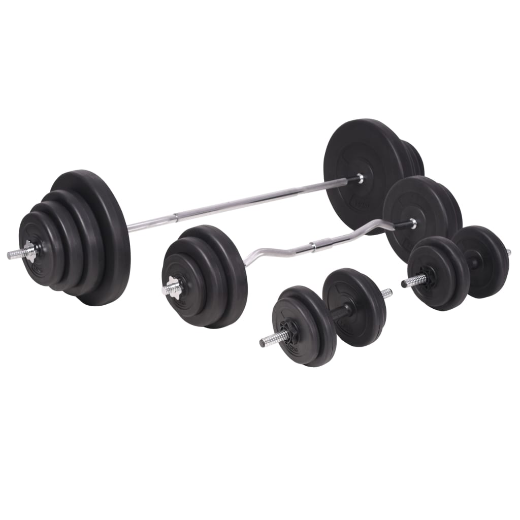 Klupa za vježbanje sa stalkom za utege i setom utega 120 kg
