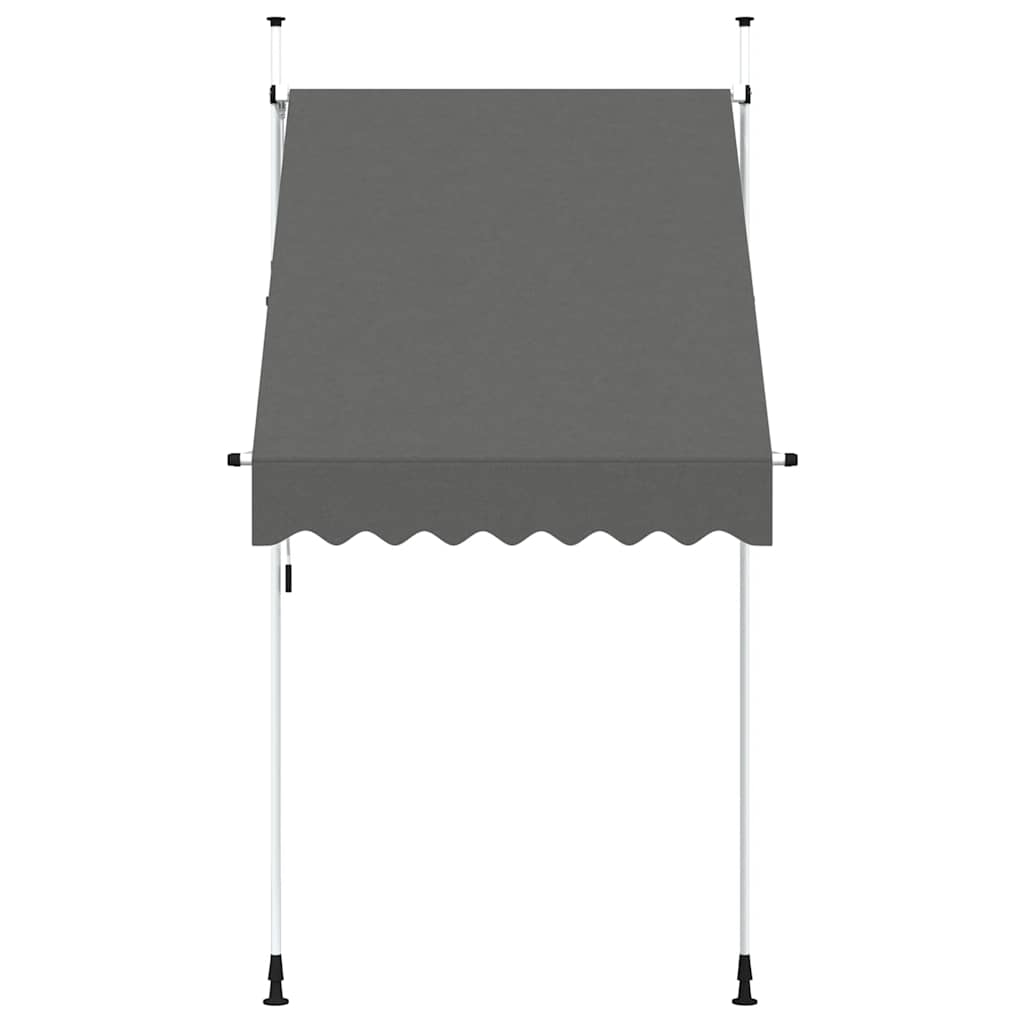 Tenda na ručno uvlačenje 150 cm antracit
