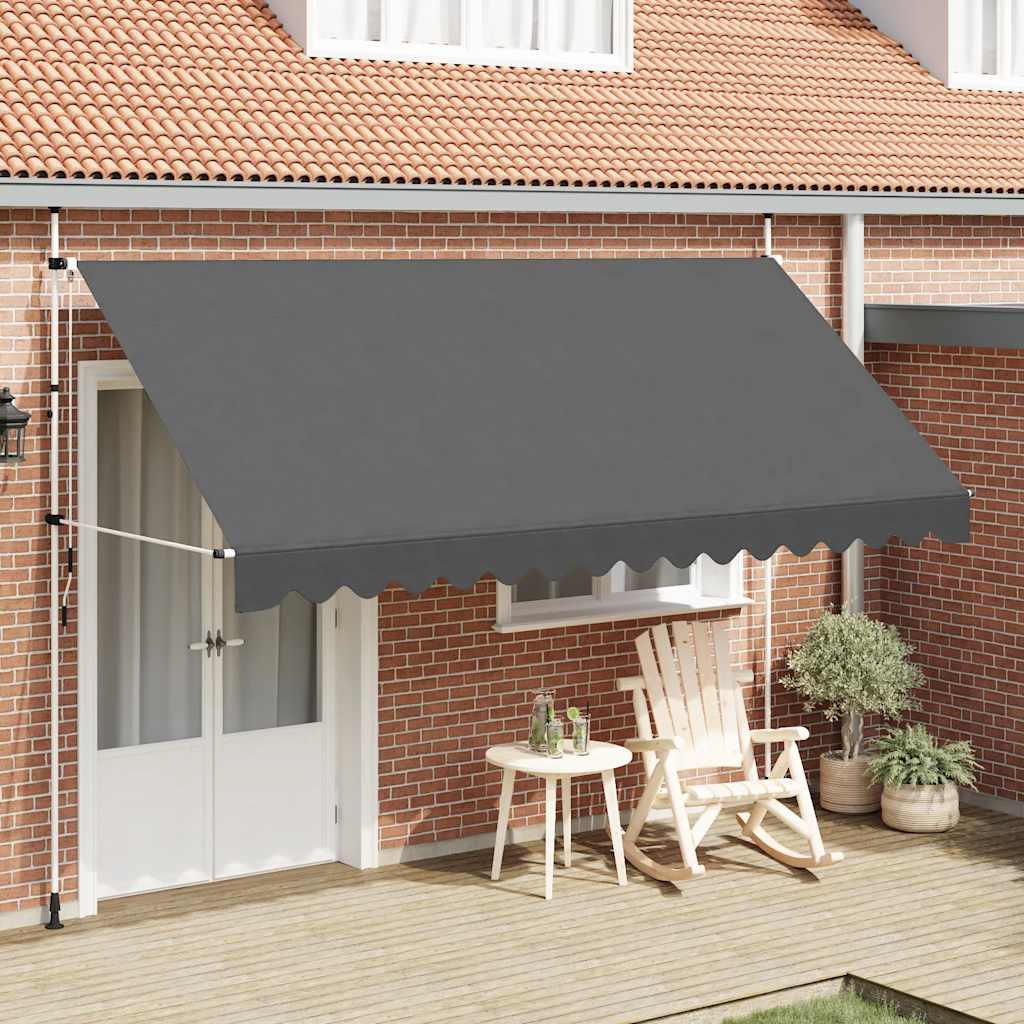 Tenda na ručno uvlačenje 400 cm antracit