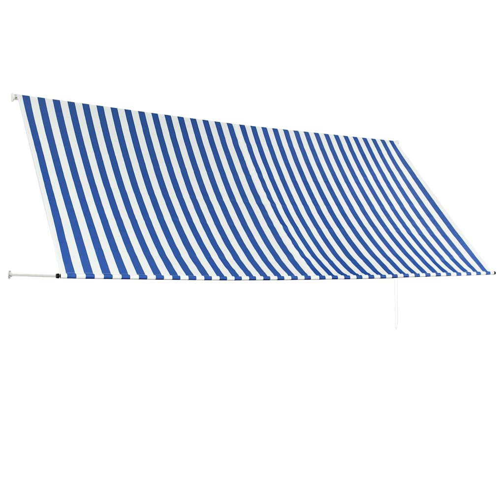 Tenda na uvlačenje 350 x 150 cm plavo-bijela