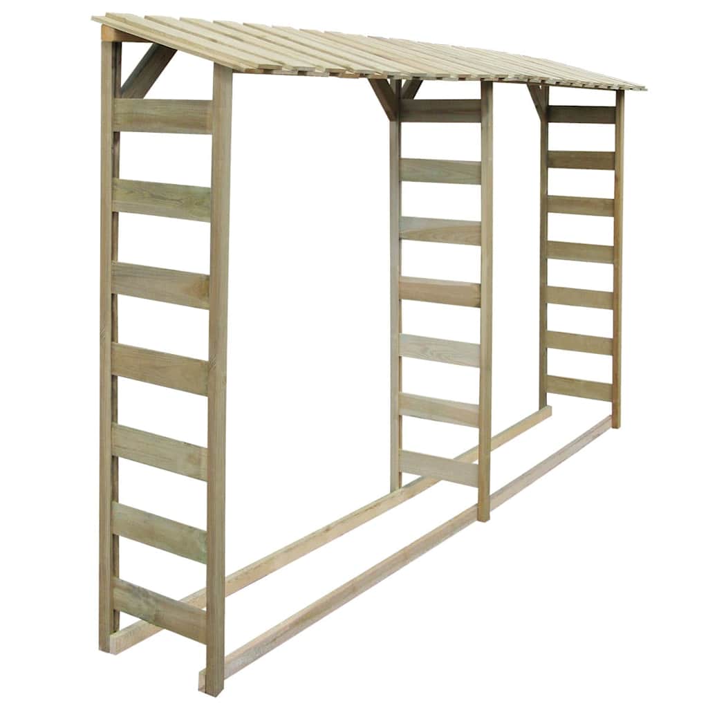Spremište za drva 300 x 44 x 176 cm od impregnirane borovine