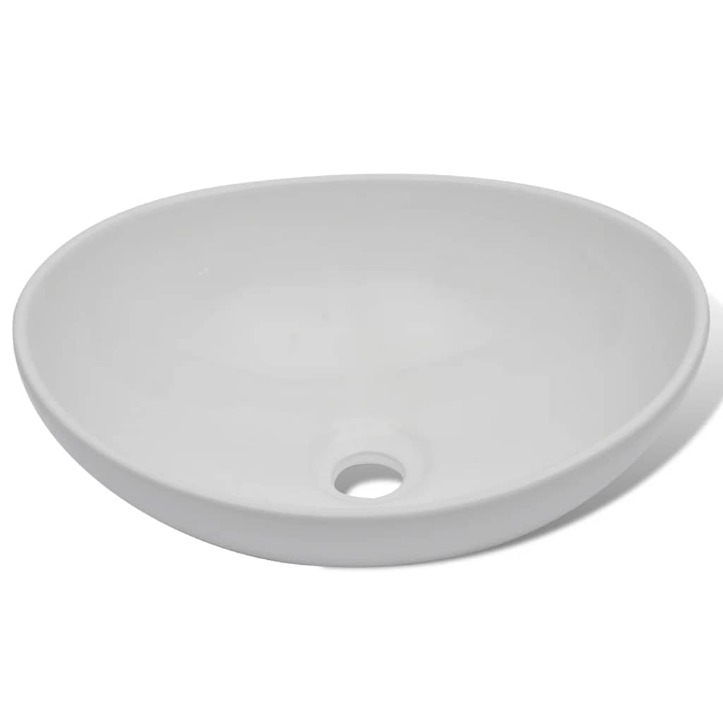 Keramički Umivaonik 40x33 cm Ovalni Bijeli