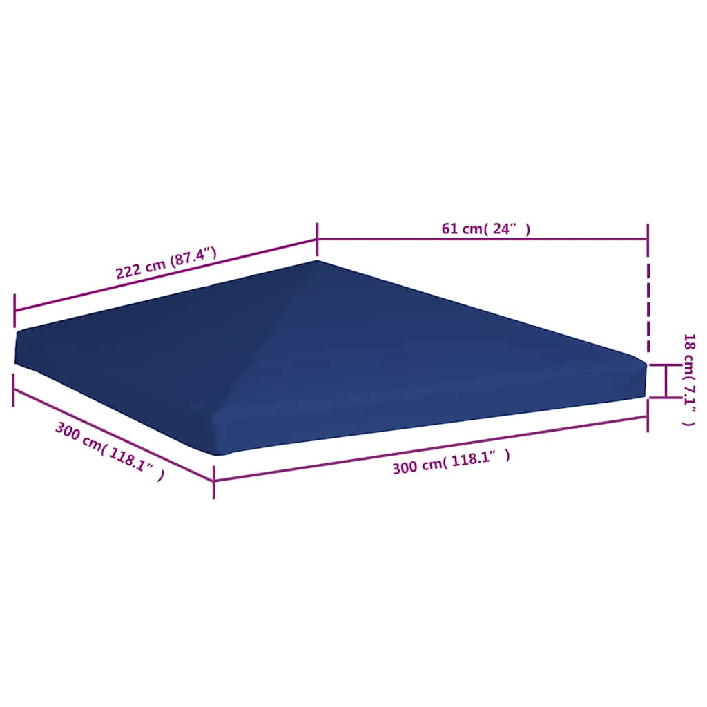 Pokrov za sjenicu 310 g/m² 3 x 3 m plavi