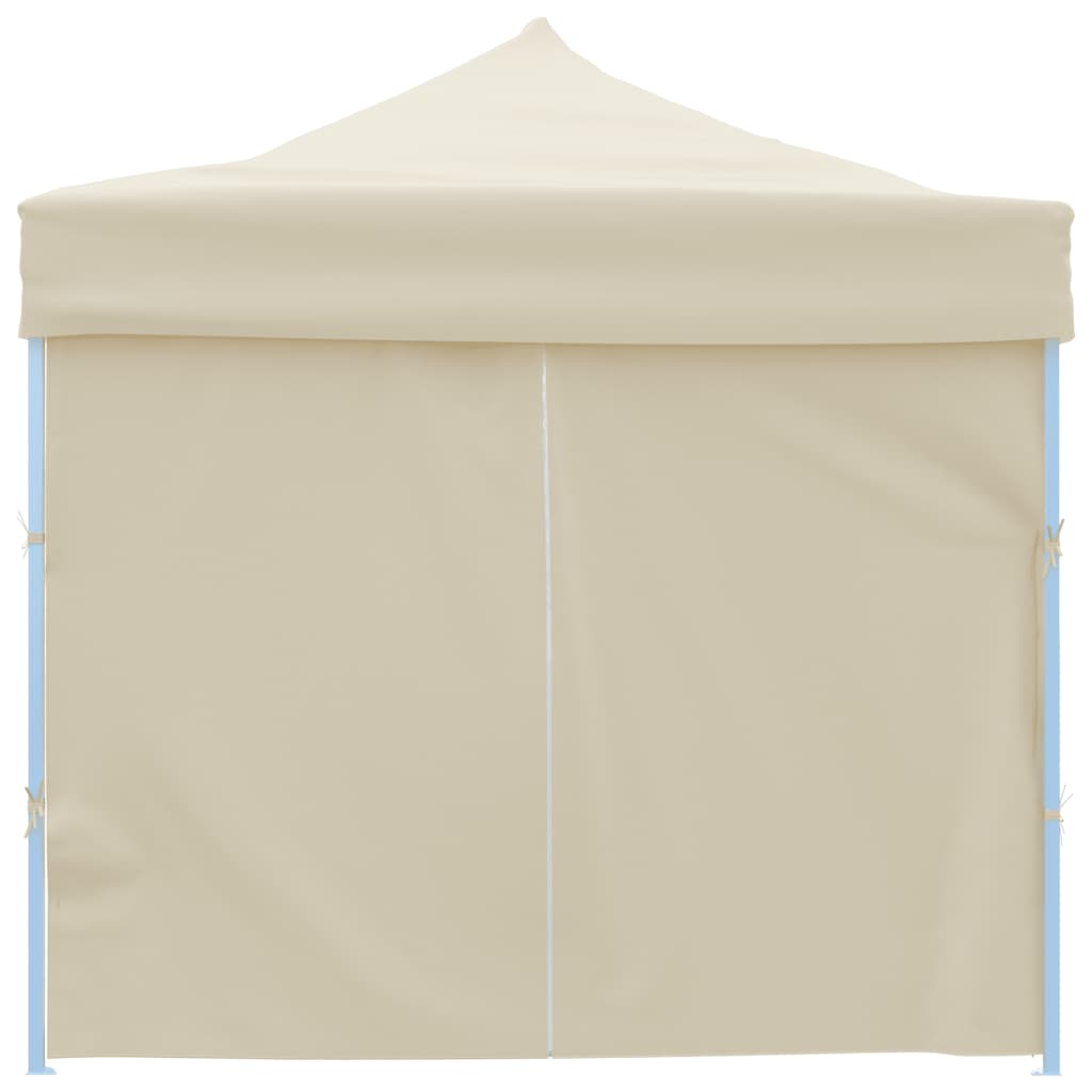 Sklopivi šator za zabave s 8 bočnih zidova 870x291x315 cm krem