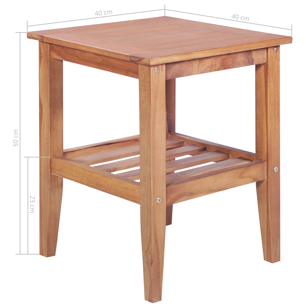 3-dijelni bistro set od masivne tikovine