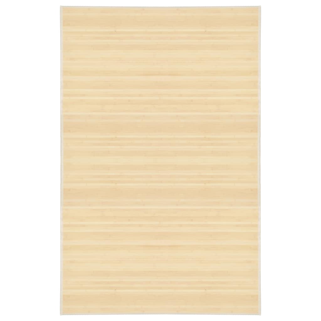 Tepih od bambusa 100 x 160 cm prirodna boja