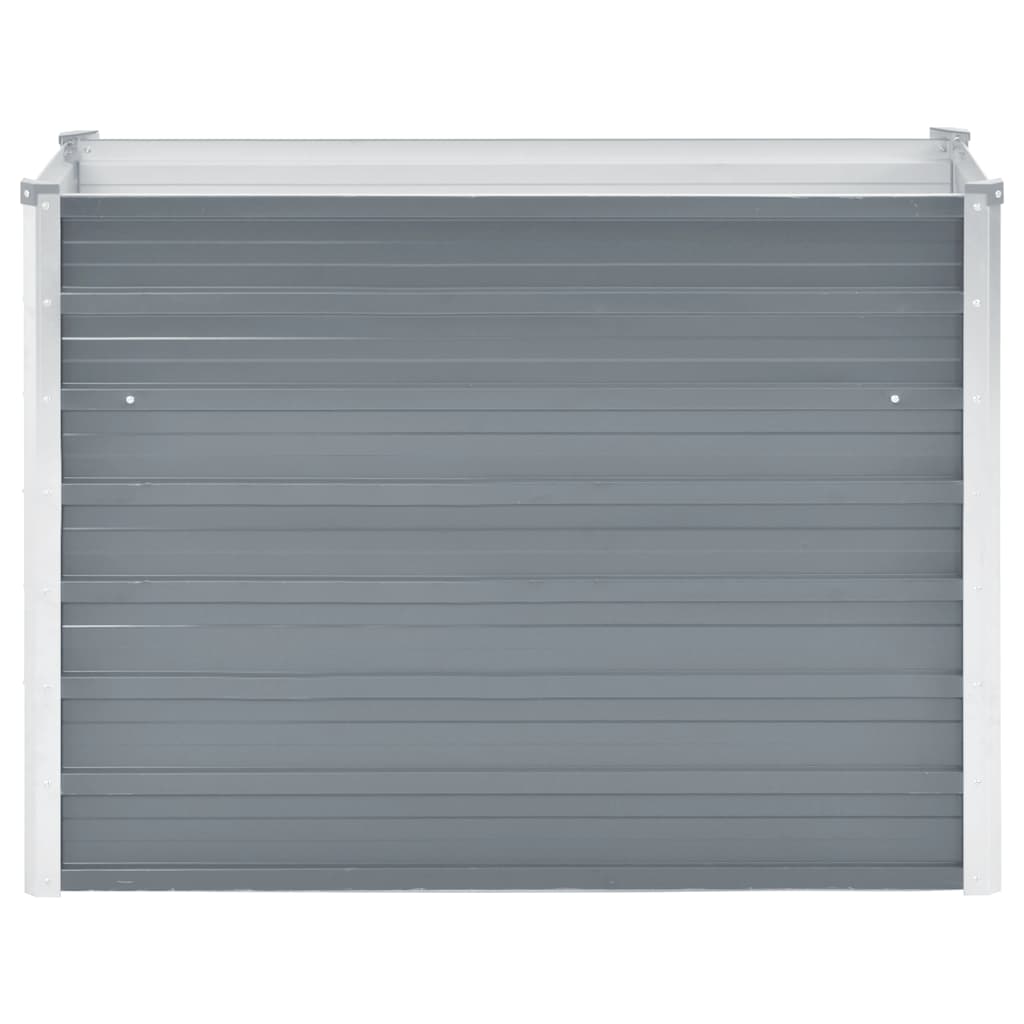 Vrtna sadilica od pocinčanog čelika 100 x 40 x 77 cm siva