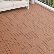 Pločice za decking 3D Dizajn 11 pcs Svijetlosmeđa 30 x 30 cm