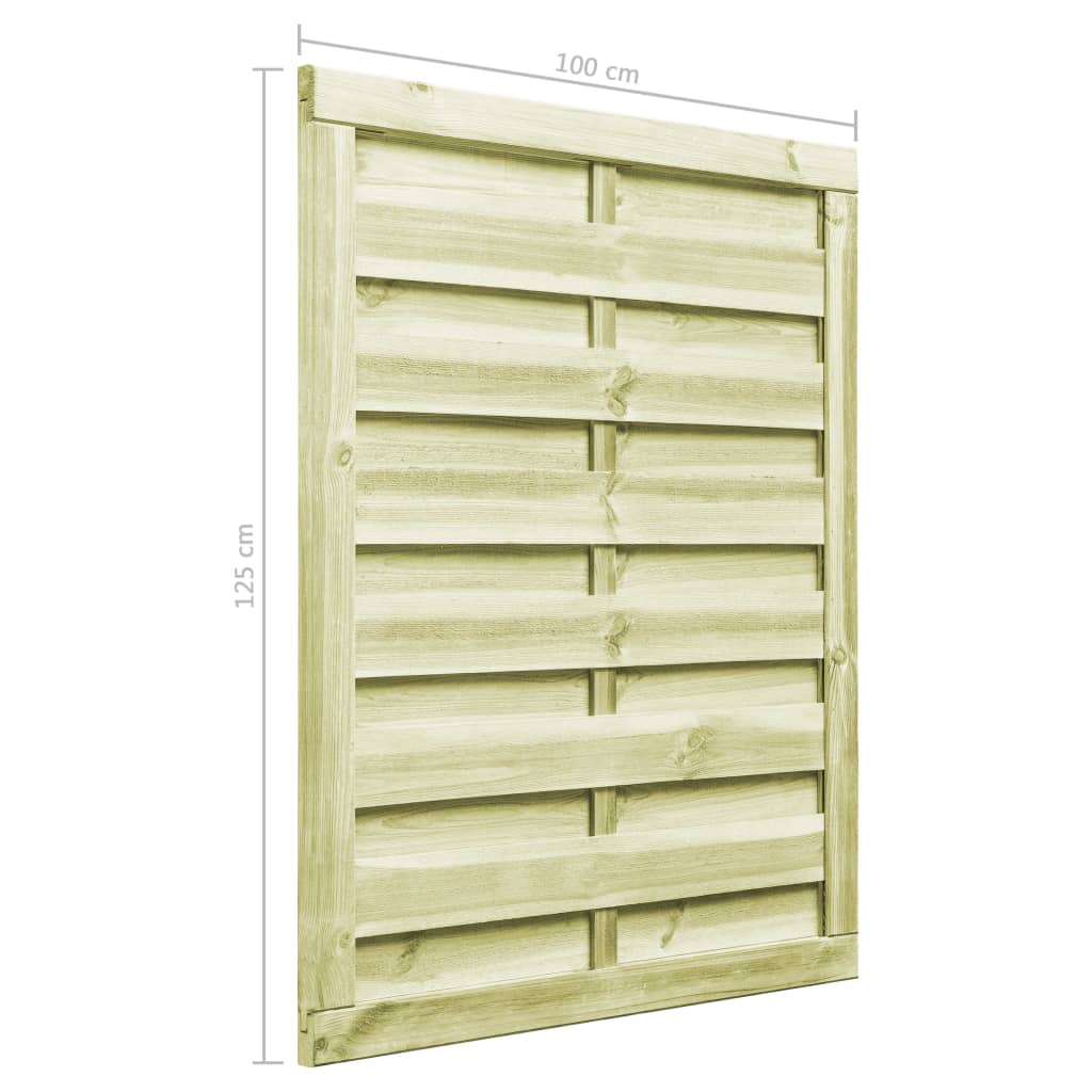 Vrtna vrata od impregnirane borovine 100 x 125 cm zelena