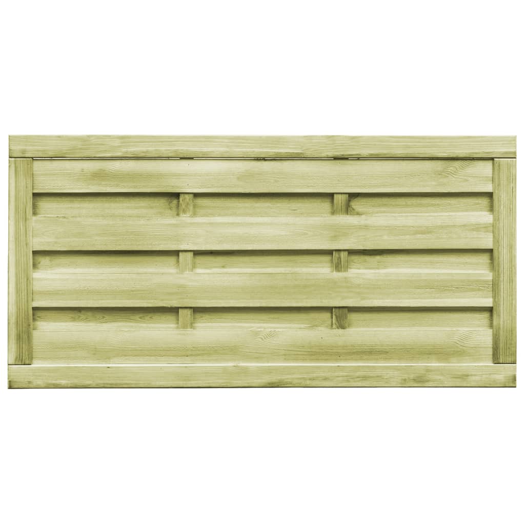 Vrtna vrata 2 kom od impregnirane borovine 150 x 75 cm zelena