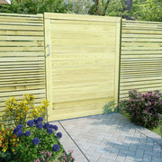 Vrtna vrata od impregnirane borovine 125 x 100 cm