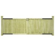 Vrtna vrata 2 kom od impregnirane borovine 300 x 100 cm