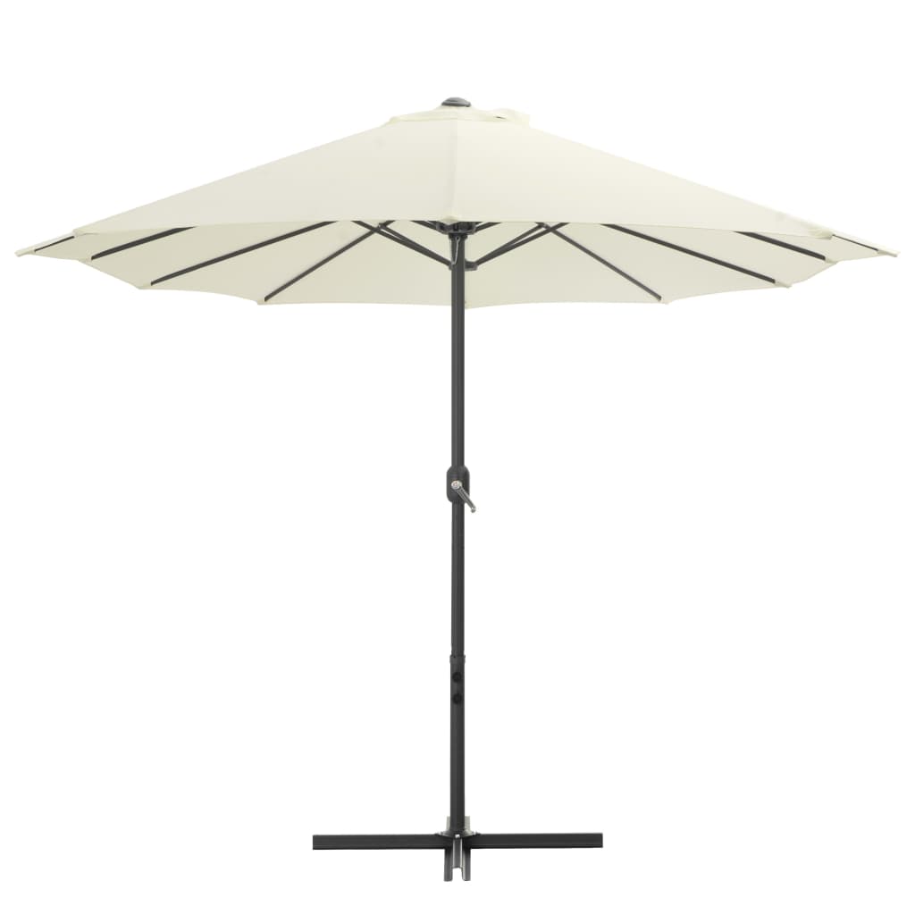 Vanjski suncobran s aluminijskim stupom 460 x 270 cm pješčani