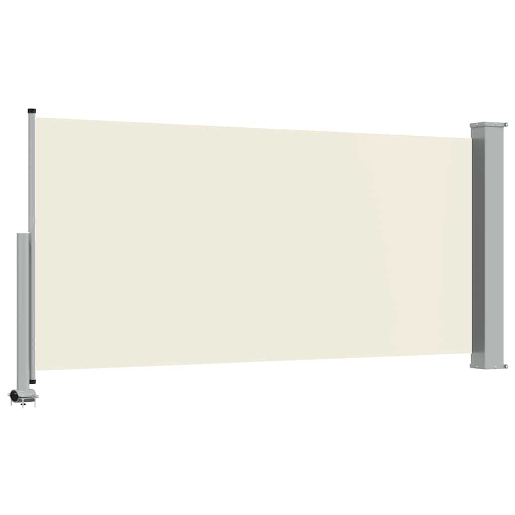Uvlačiva bočna tenda za terasu 120 x 300 cm krem