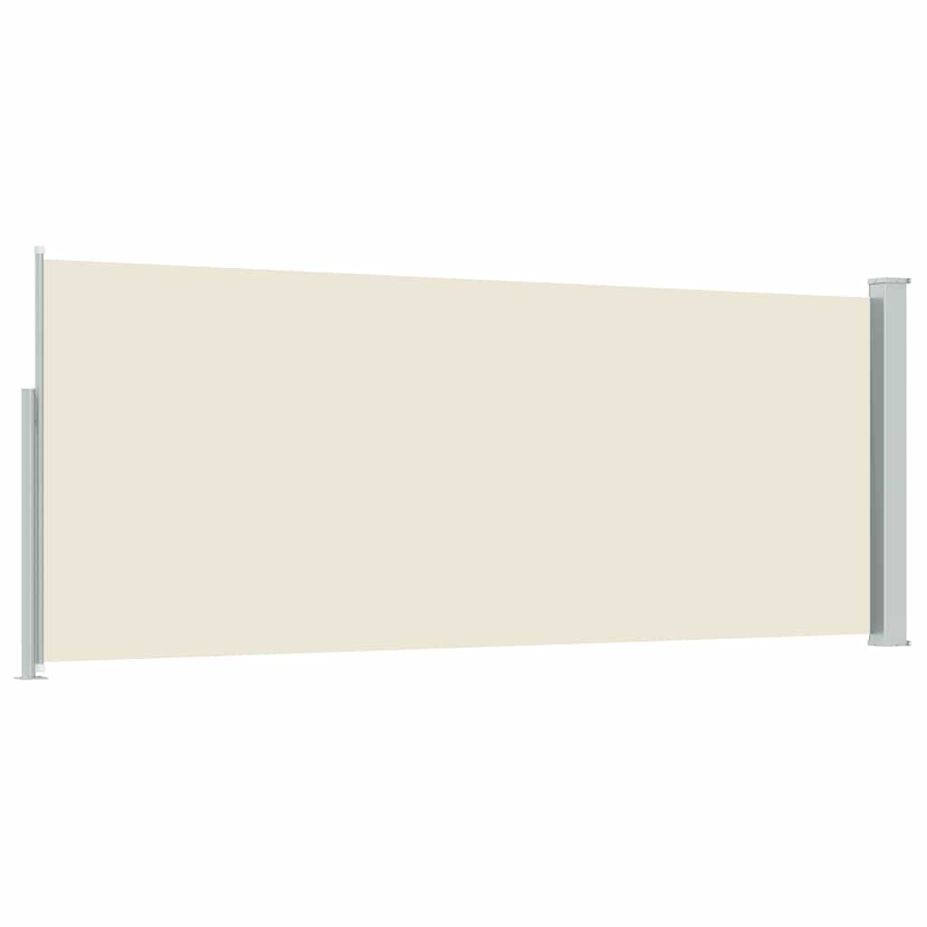 Uvlačiva bočna tenda 120 x 300 cm krem
