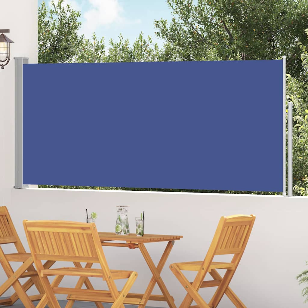 Uvlačiva bočna tenda 120 x 300 cm plava