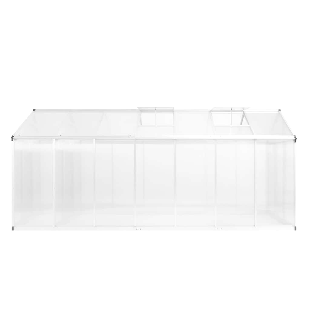 Staklenik od aluminija 421 x 190 x 195 cm 15,6 m³