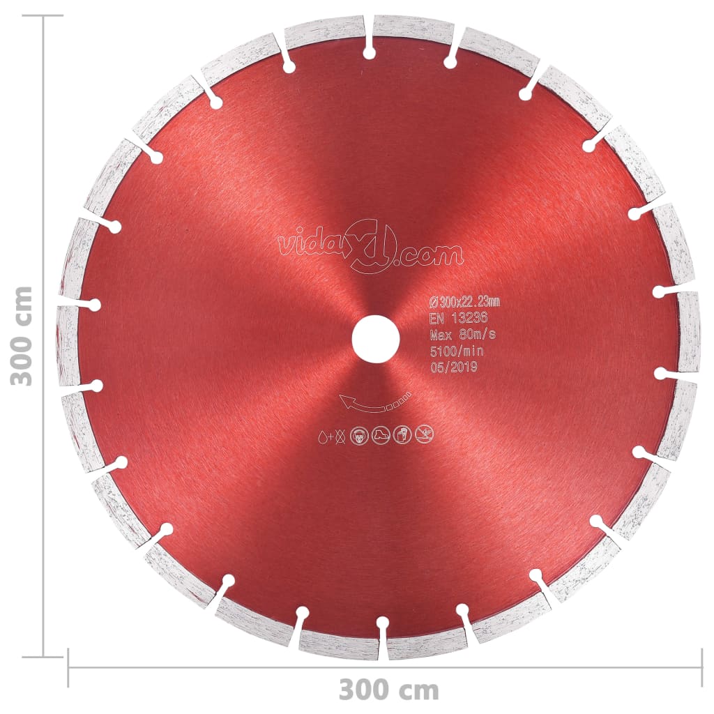 Dijamantni disk za rezanje čelični 300 mm