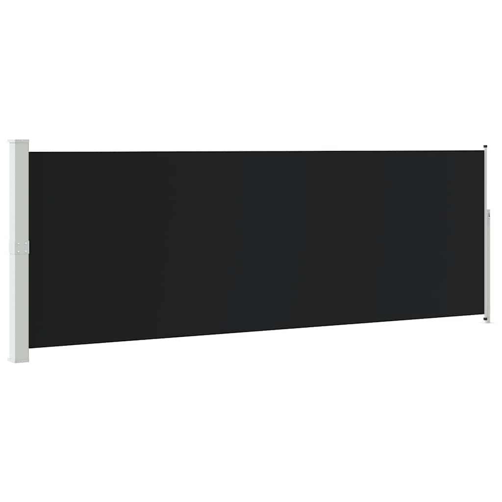 Uvlačiva bočna tenda 160 x 500 cm crna