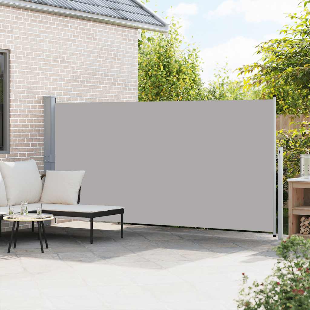 Uvlačiva bočna tenda 160 x 500 cm siva