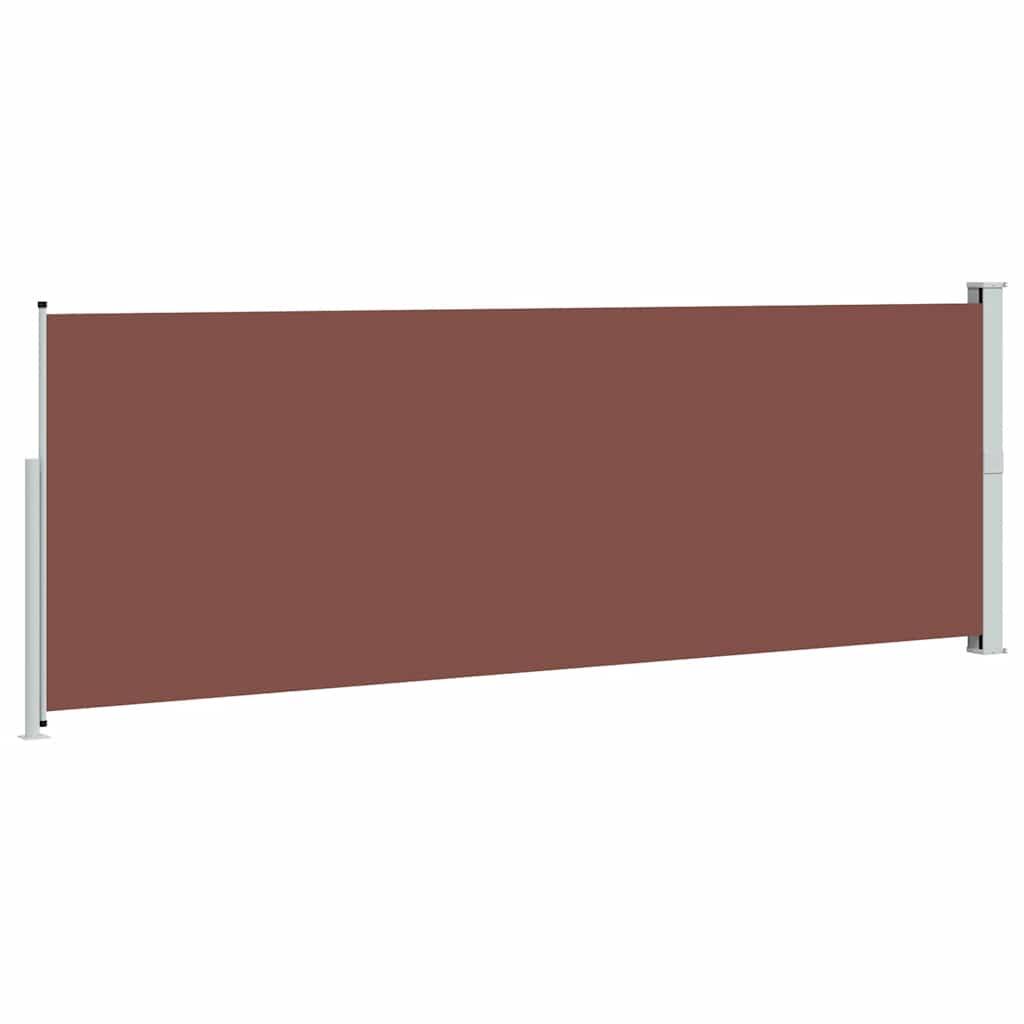 Uvlačiva bočna tenda 160 x 500 cm smeđa