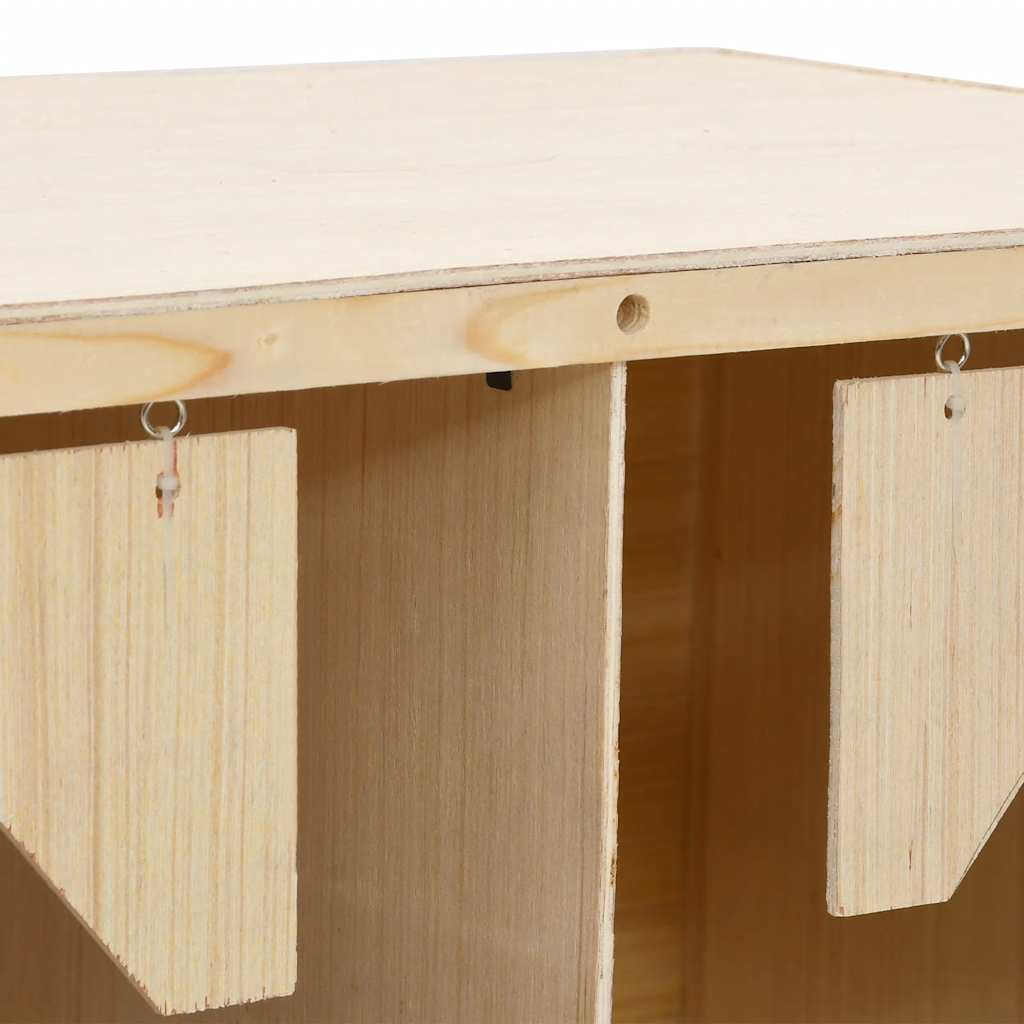 Gnijezdo za nesilice s 5 odjeljaka 117x33x38cm masivna borovina