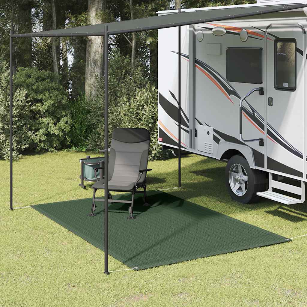 Tepih za šator 250 x 200 cm HDPE zeleni