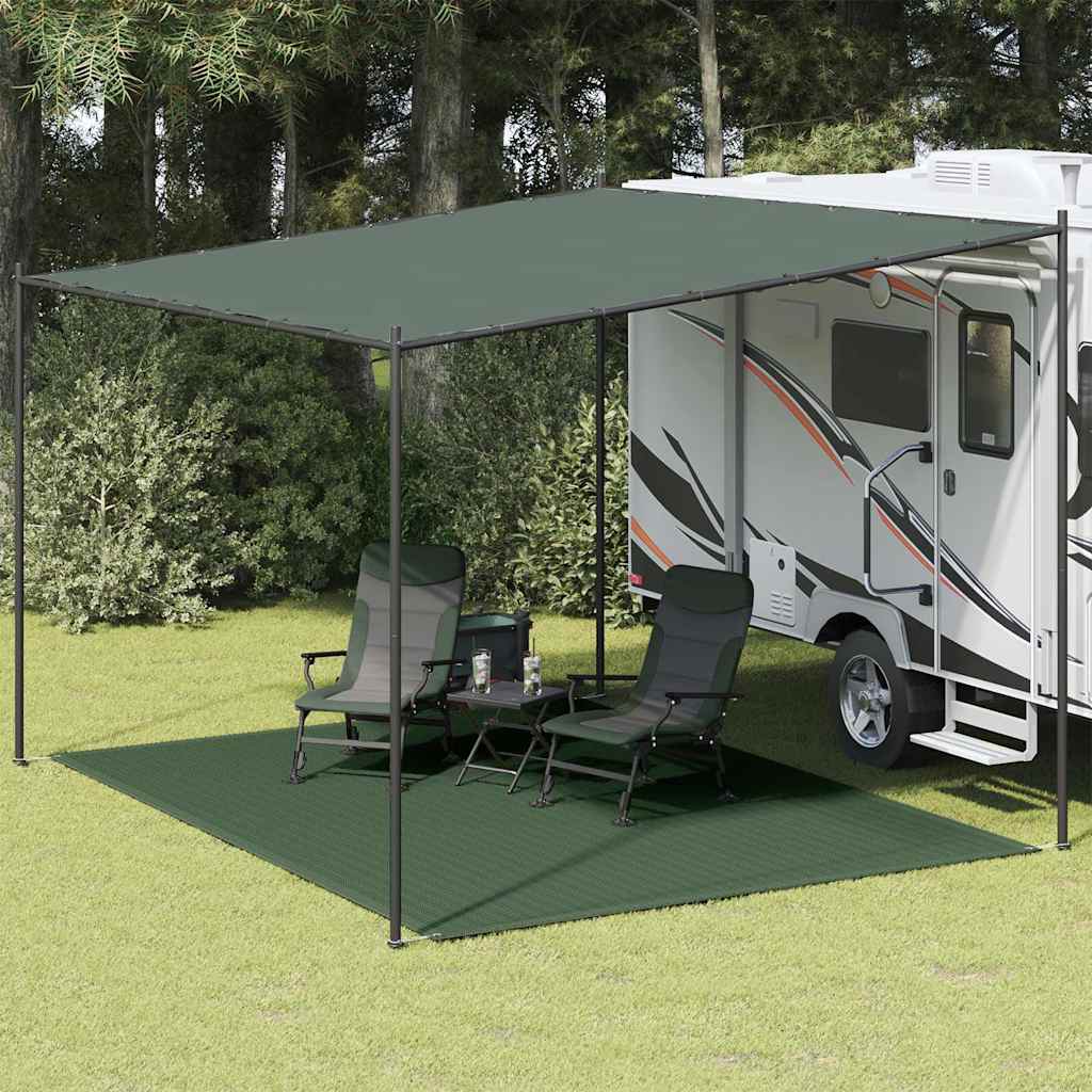 Tepih za šator 300 x 400 cm HDPE zeleni