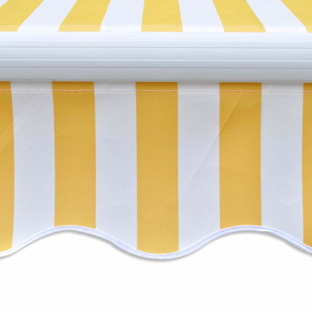 Sklopiva tenda na ručno upravljanje 300 cm žuto-bijela