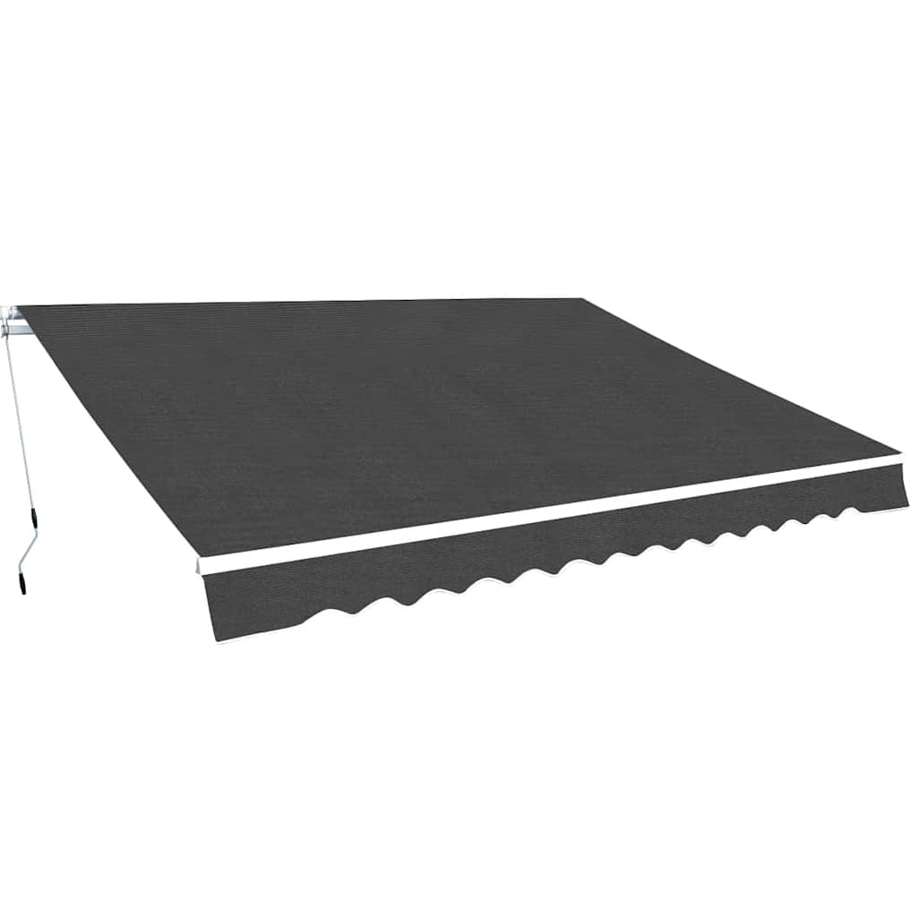 Sklopiva tenda na ručno upravljanje 350 cm antracit
