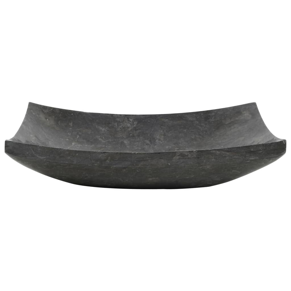 Umivaonik 50 x 35 x 12 cm mramorni crni