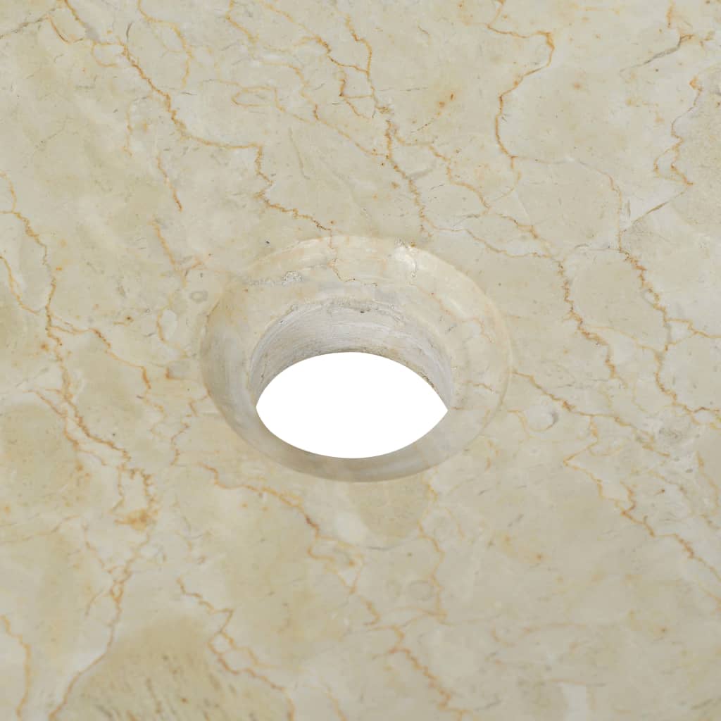 Umivaonik 50 x 35 x 12 cm mramorni krem
