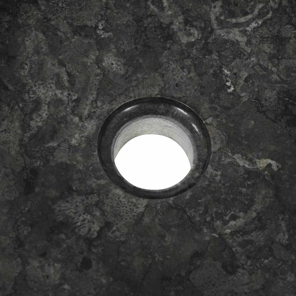 Umivaonik 40 x 12 cm mramorni crni