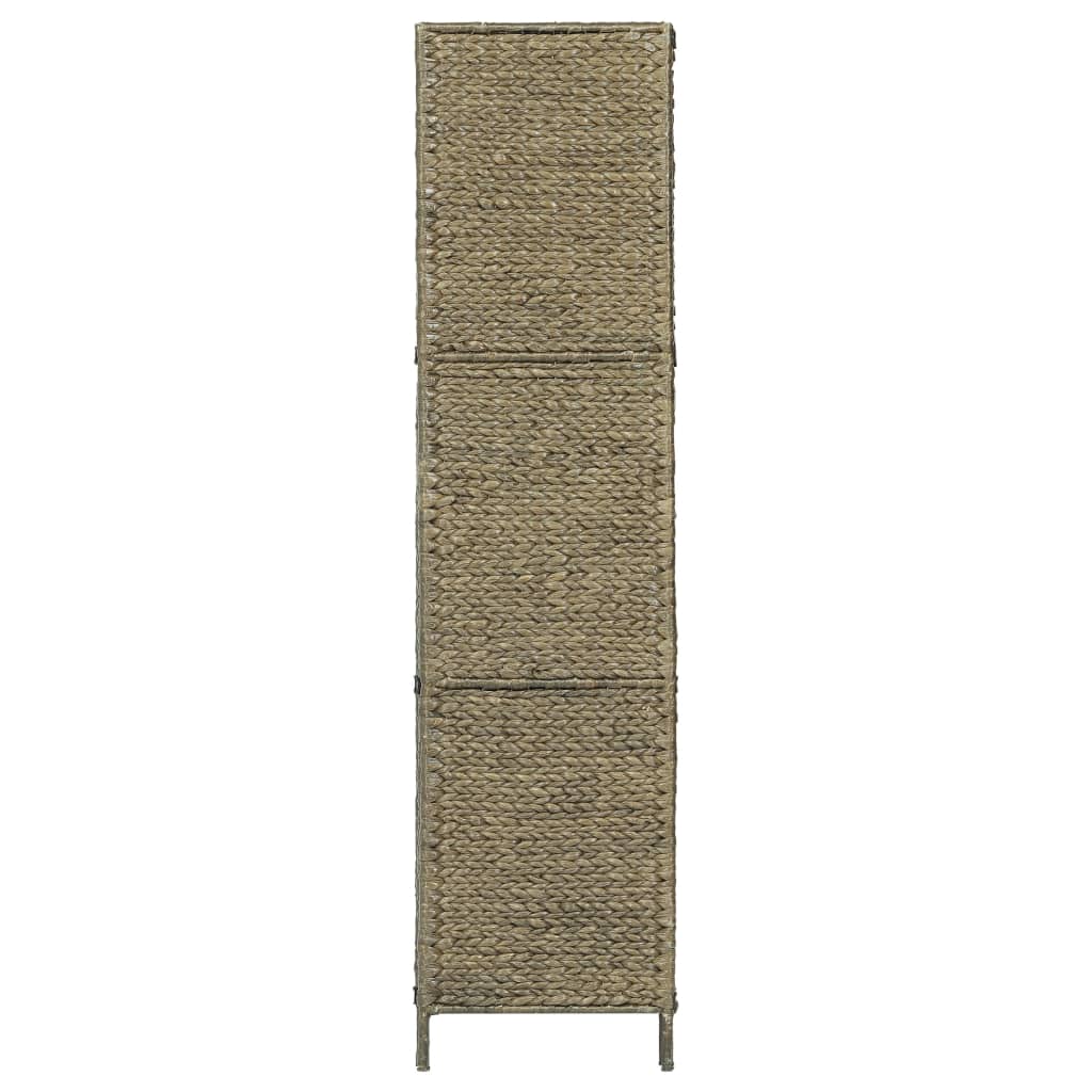 Sobna pregrada s 3 panela smeđa 116 x 160 cm od vodenog zumbula