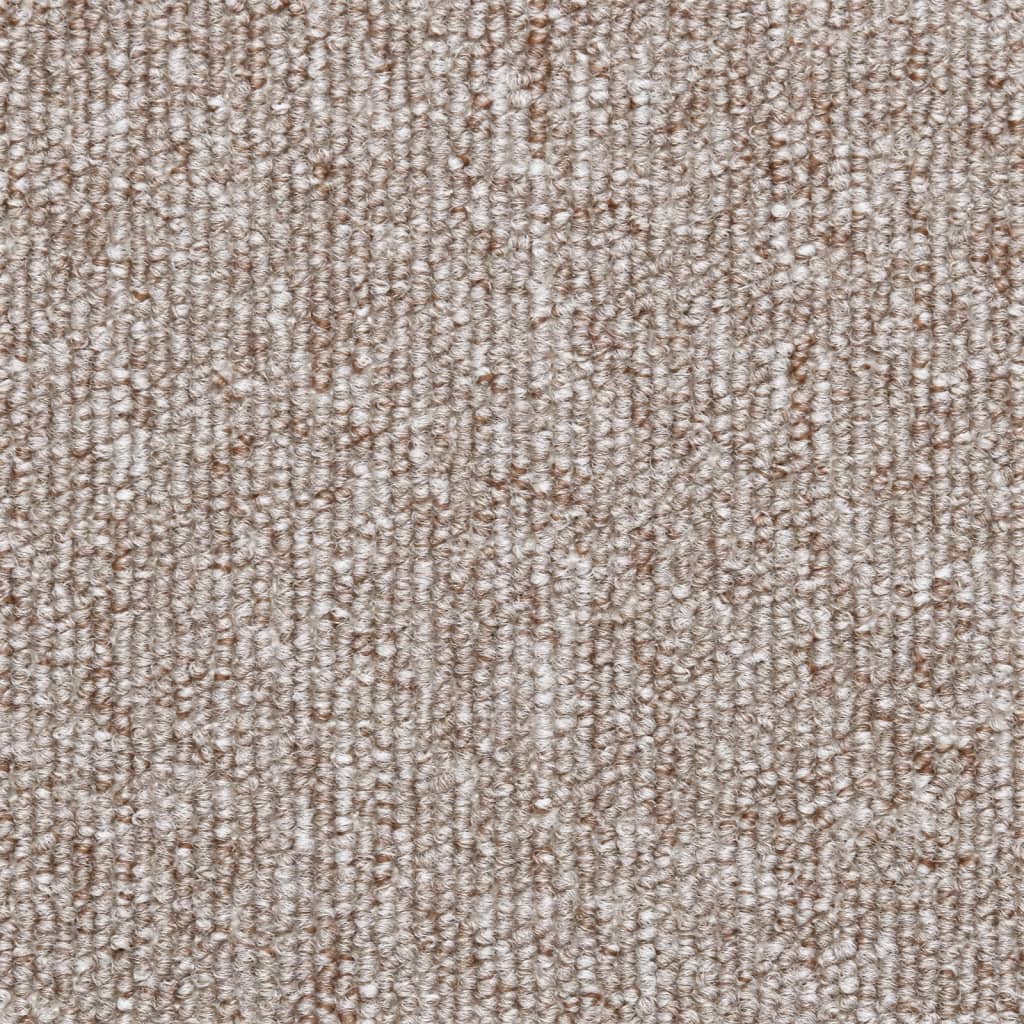 Prostirke za stepenice 15 kom 56x17x3 cm svijetlosmeđe poluokrugle