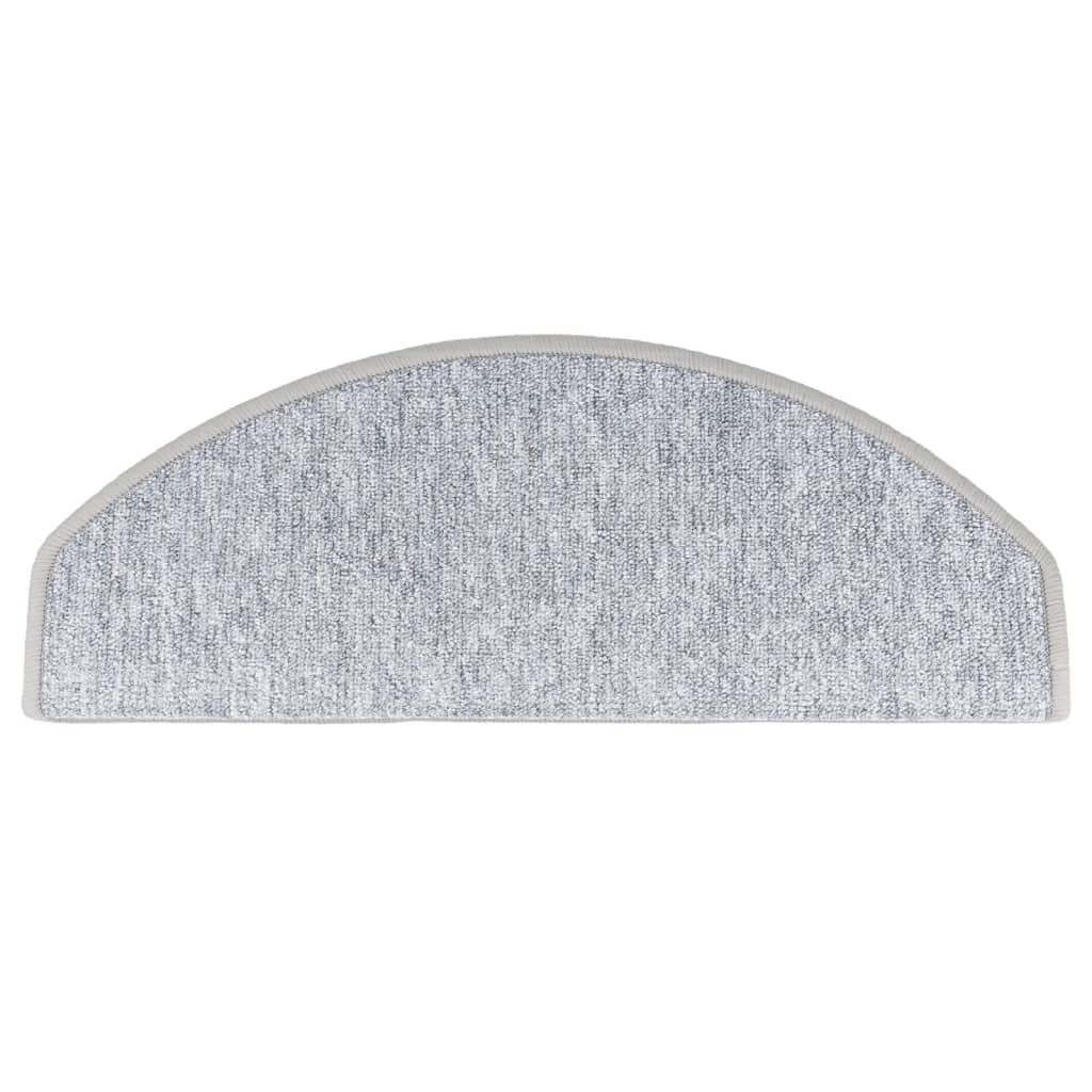 Otirači za stepenice 15 kom svijetlosivi 65 x 24 x 4 cm