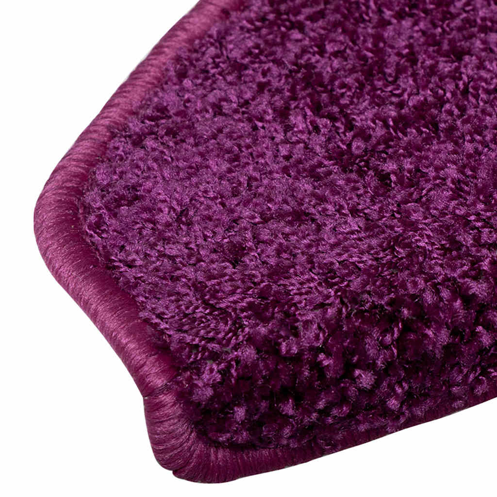 Prostirke za stepenice 15 kom 65x21x4 cm ljubičaste poluokrugle velike