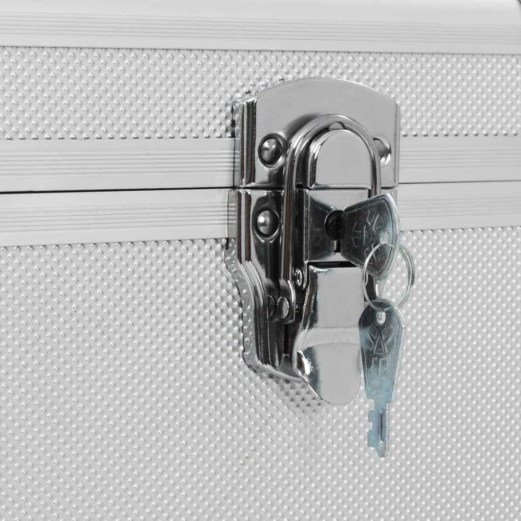 Kutije za pohranu 3 kom srebrne aluminijske