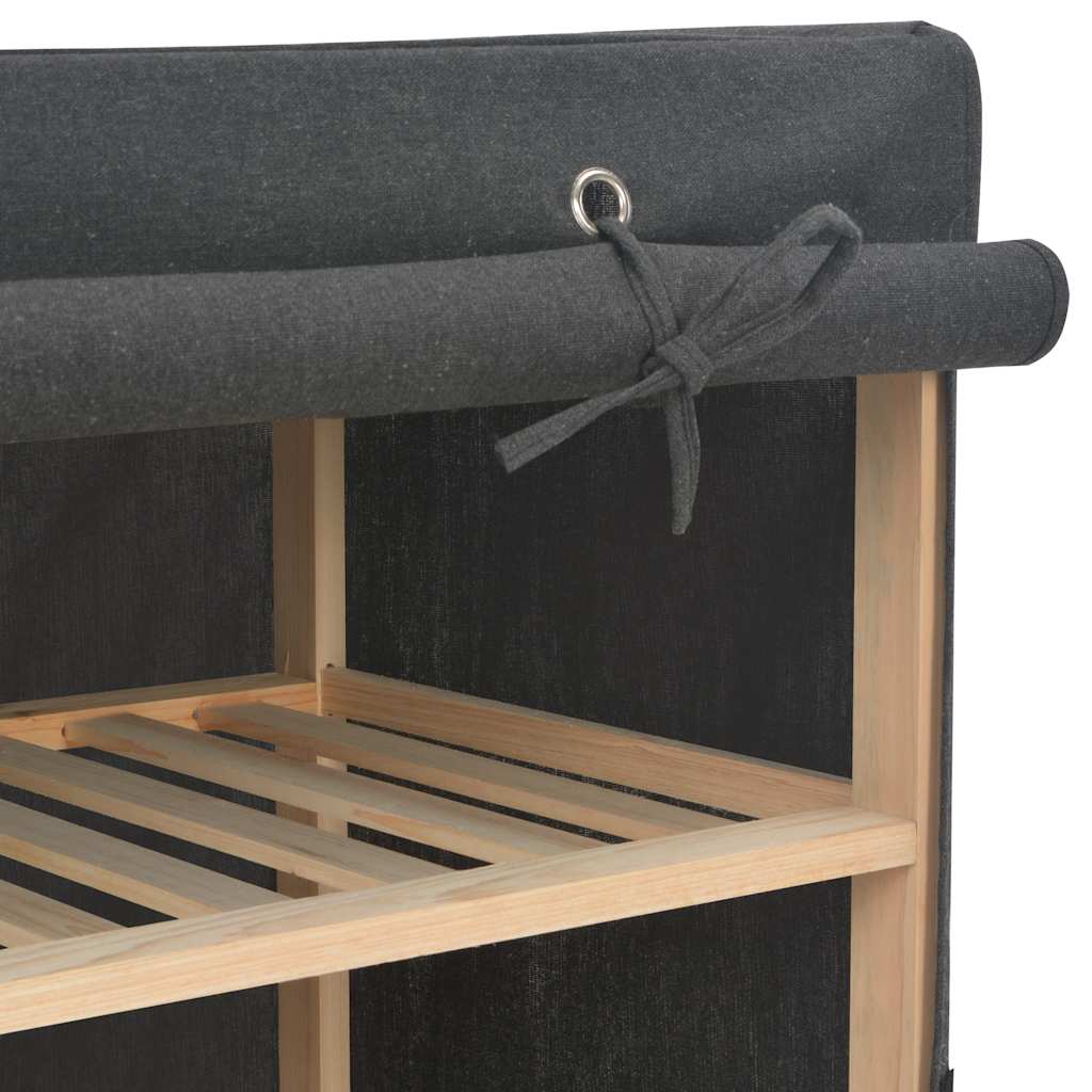 Ormar od tkanine sivi 135 x 40 x 170 cm