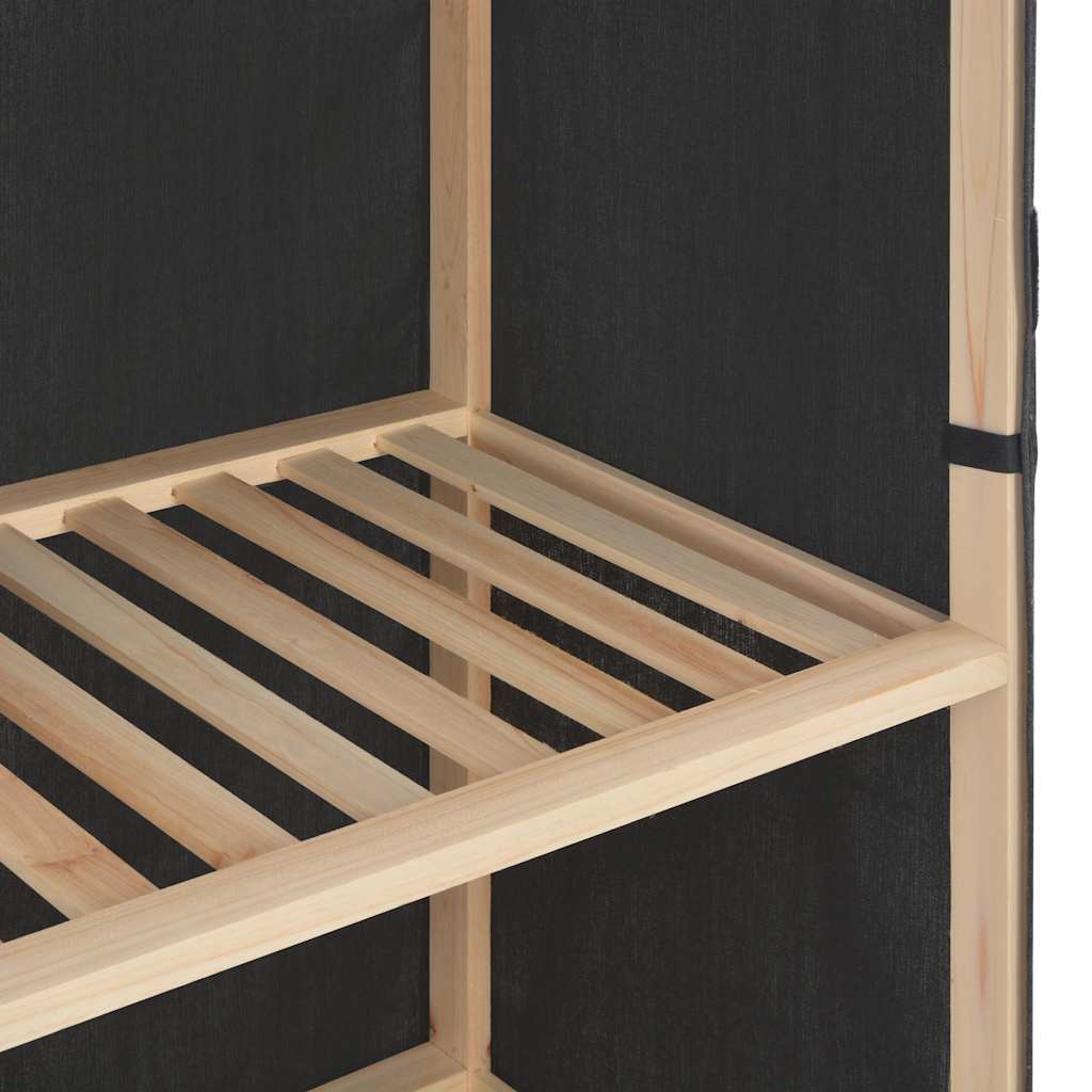 Ormar od tkanine sivi 200 x 40 x 170 cm