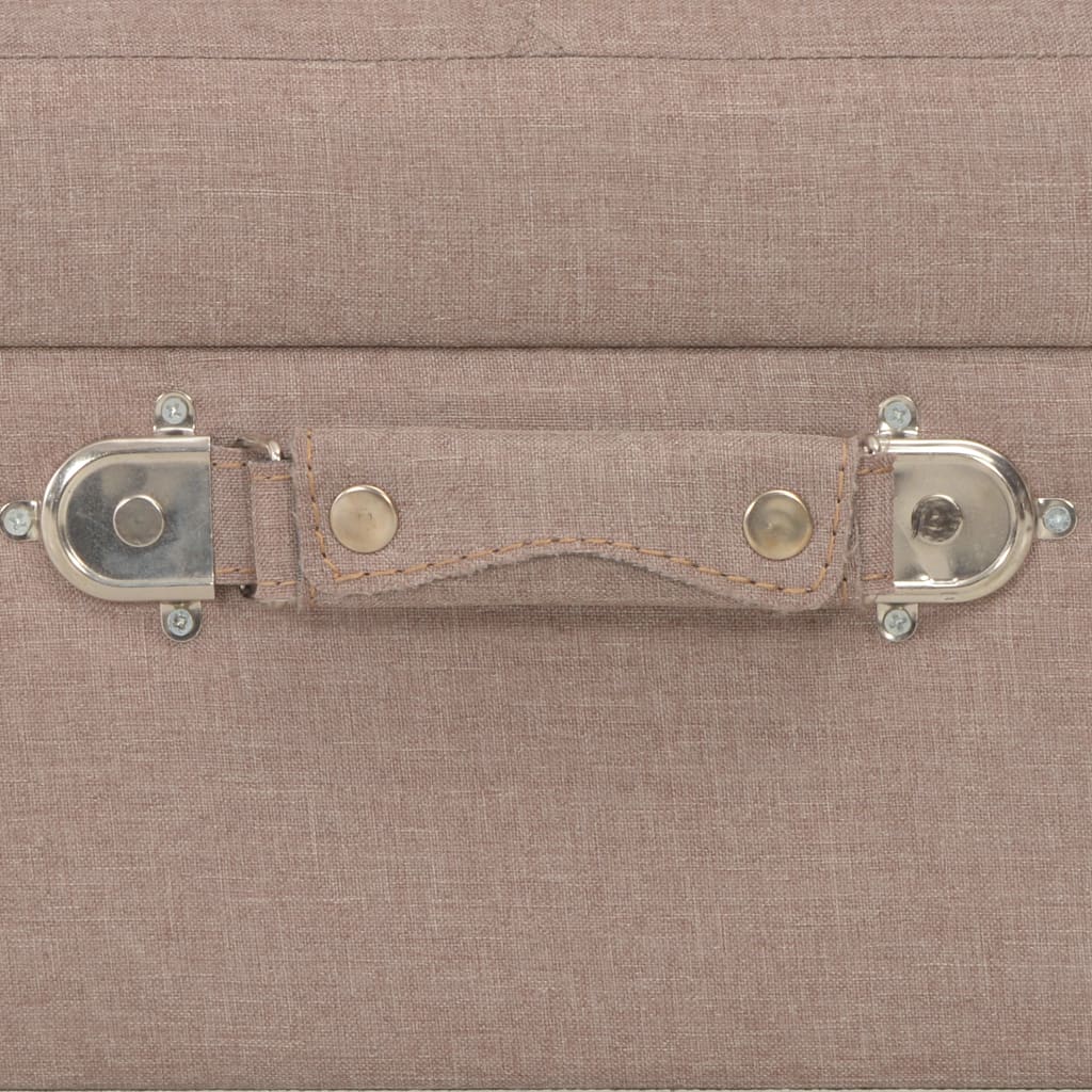 Tabure za pohranu od tkanine 40 cm smeđi