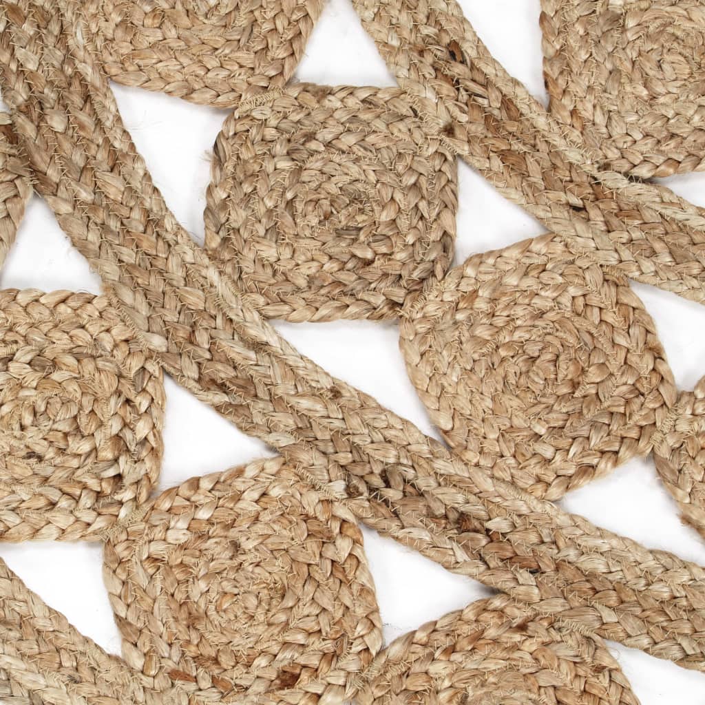 Ručno rađeni pleteni tepih od jute 90 cm