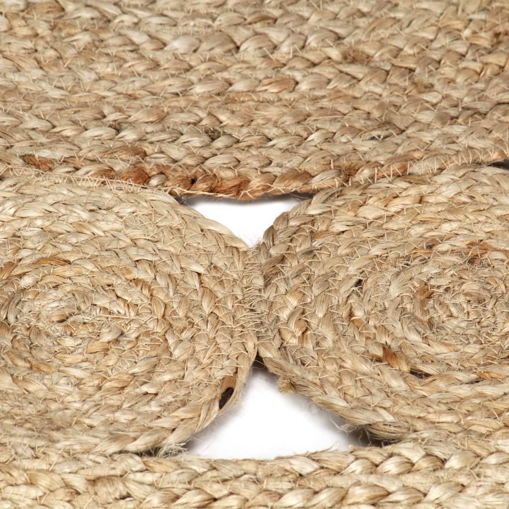 Ručno rađeni pleteni tepih od jute 150 cm