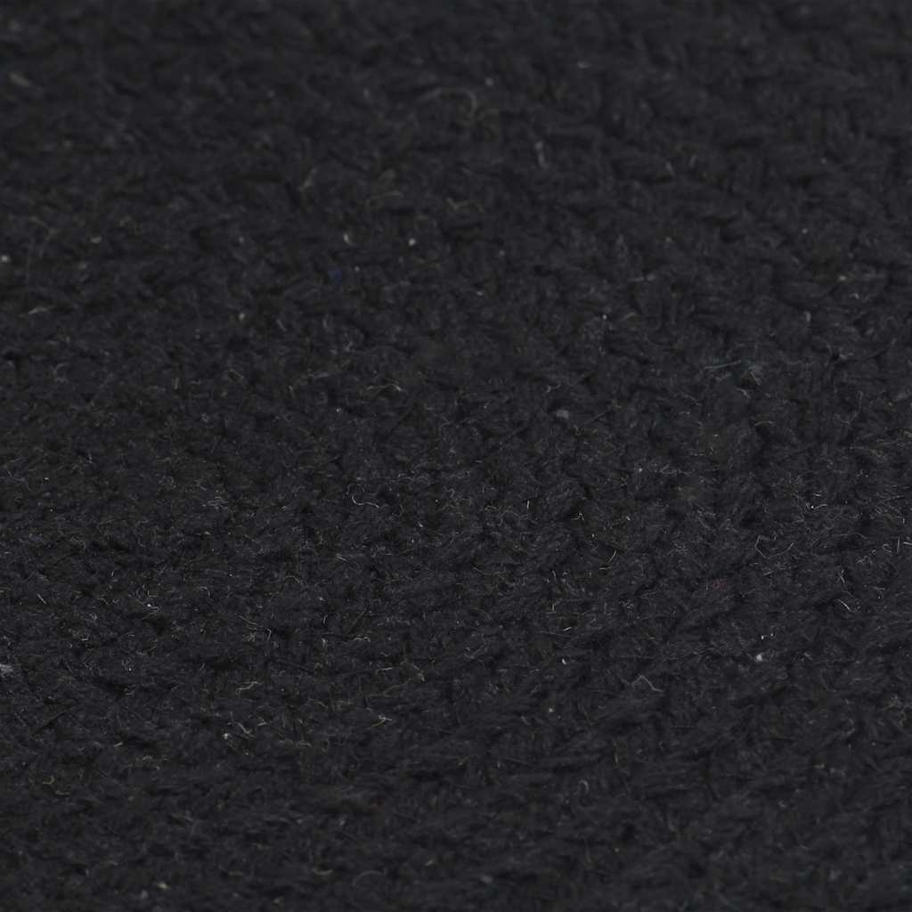 Podmetači 4 kom obični/crni 38 cm okrugli pamučni