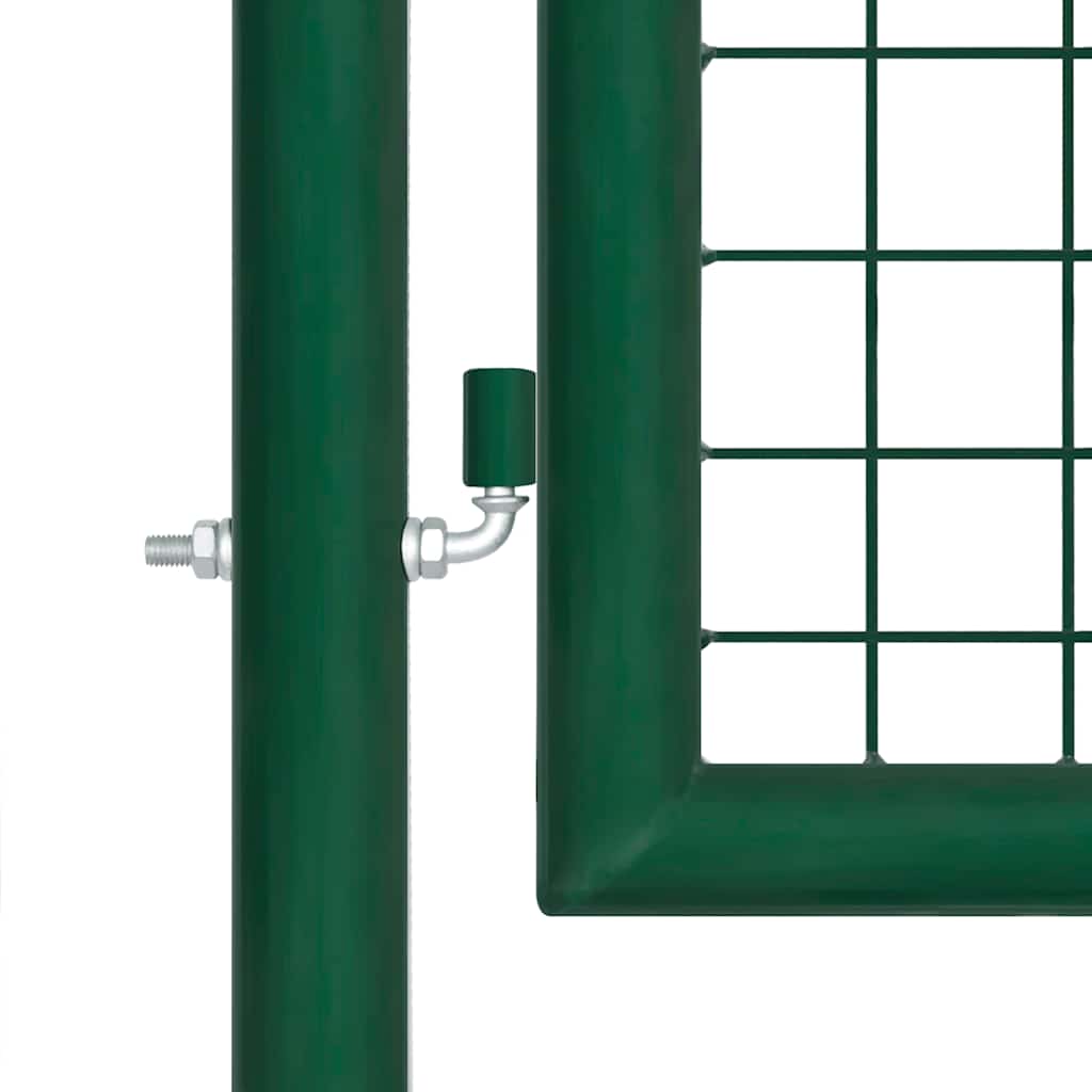 Vrtna vrata Čelik 350x75 cm Zelena