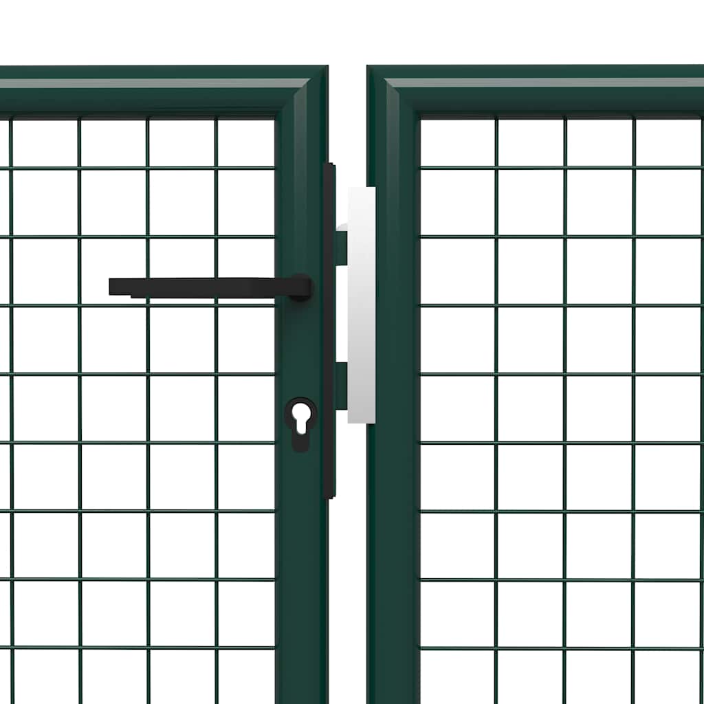Vrtna vrata Čelik 400x150 cm Zelena