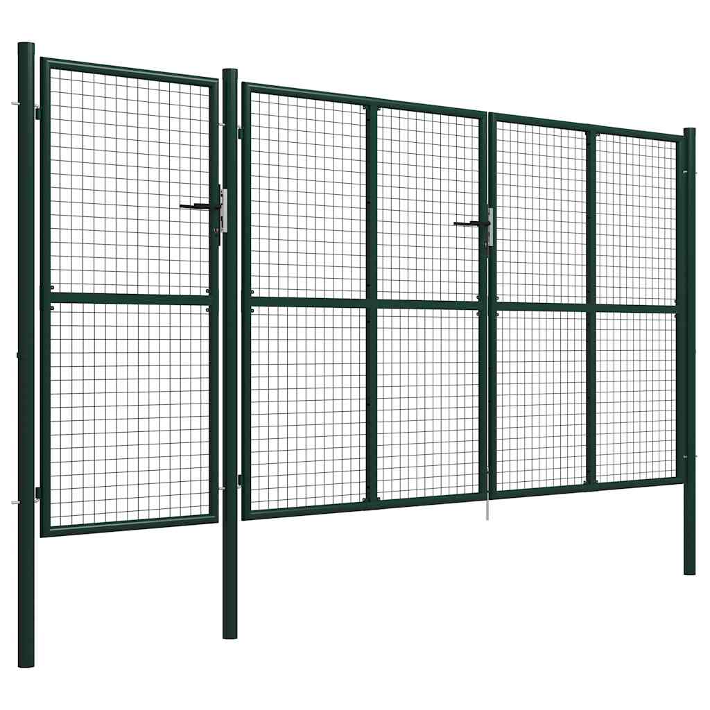 Vrtna vrata Čelik 400x200 cm Zelena